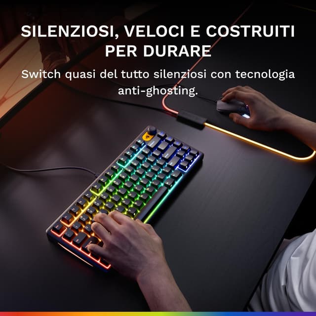 Thumbnail 4 de GLORIOUS GMBK 75% tastiera gaming RGB 10 zone