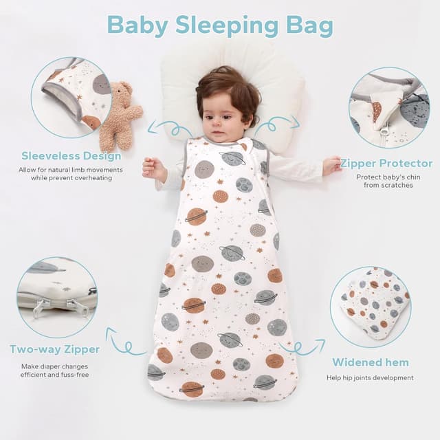 Thumbnail 1 de SIMYJOY 2.5 Tog Baby Sleeping Bag