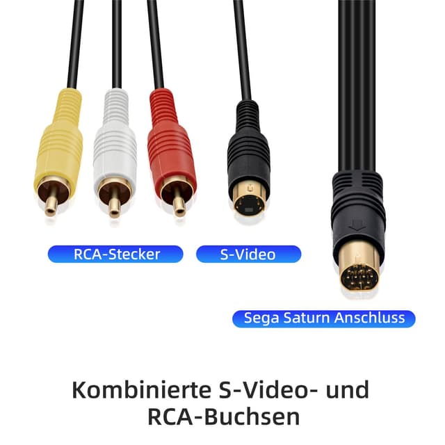 Detalle 2 de S-AV RCA Audio Video Kabel 1,8 m
