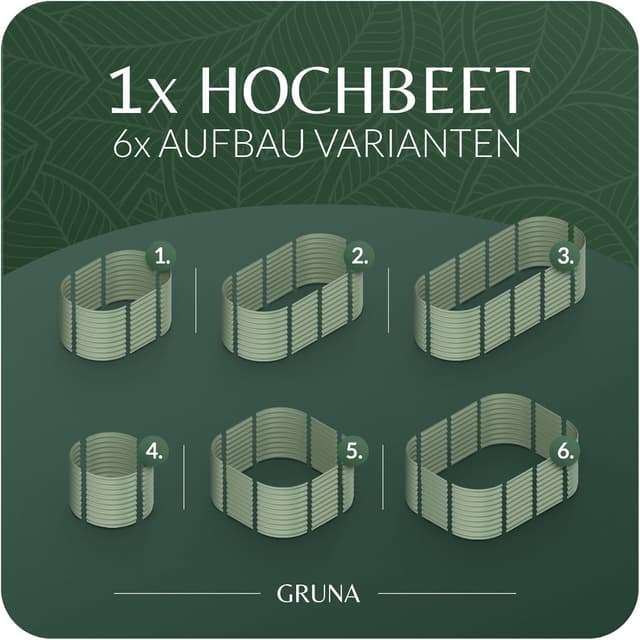 Detalle de GRUNA letto rialzato in metallo 200x60x42 cm, kit modulare 6 in 1 antiruggine