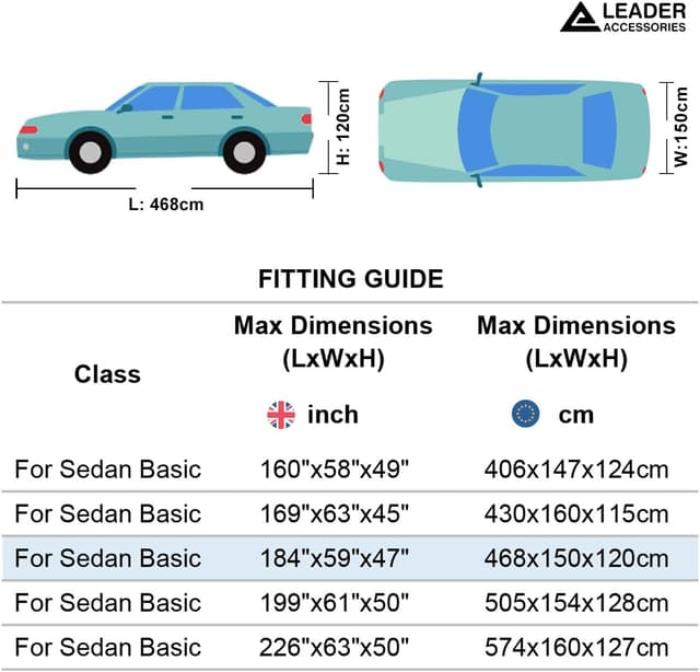 Thumbnail 5 de Leader Accessories Vollgarage Stufenheck 468x150x120 cm