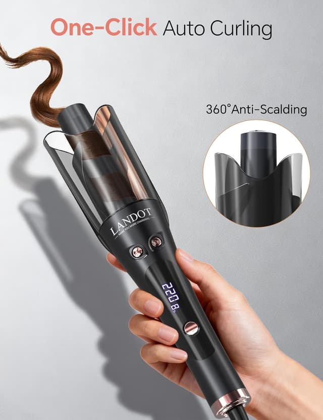 Thumbnail 3 de LANDOT Automatic Rotating Hair Curler 8‑setting 🎀