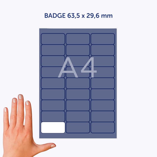 Thumbnail 4 de Avery 540 badges adhésifs en soie Laser