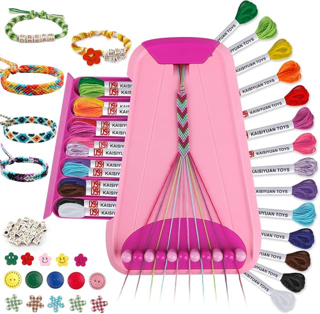 Imagen de Arts and Crafts Friendship Bracelet Kit Pink en OfertitasTOP