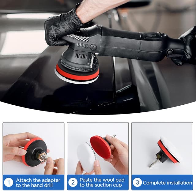 Detalle de AiQInu Kit lucidatura 80 mm 7 pezzi 🧽