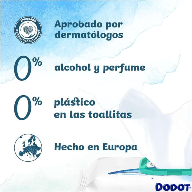 Thumbnail 4 de Dodot Toallitas Pure Aqua para Bebé - 1152 Toallitas 💧