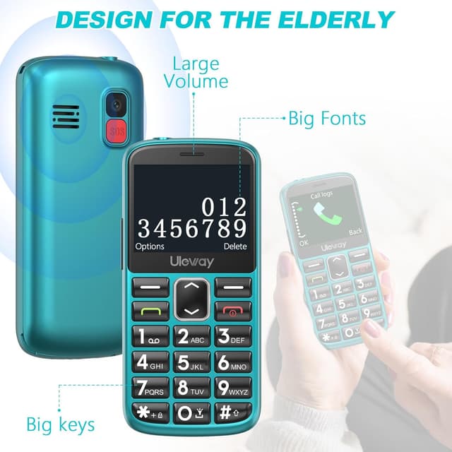 Thumbnail 3 de Teléfono para Mayores con Teclas Grandes 📱 Fácil de Usar