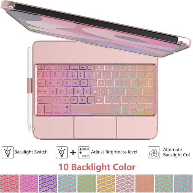 Thumbnail 5 de TQQ Touchpad Keyboard Case for iPad A16