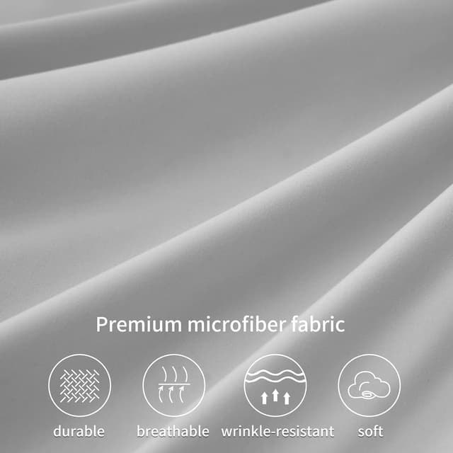 Thumbnail 6 de RUIKASI Pillow Cases 2 Pack Grey