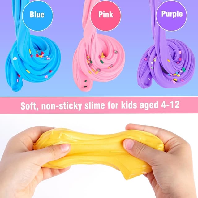 Detalle 1 de Butter Fluffy Slime Kit 38 pack for kids