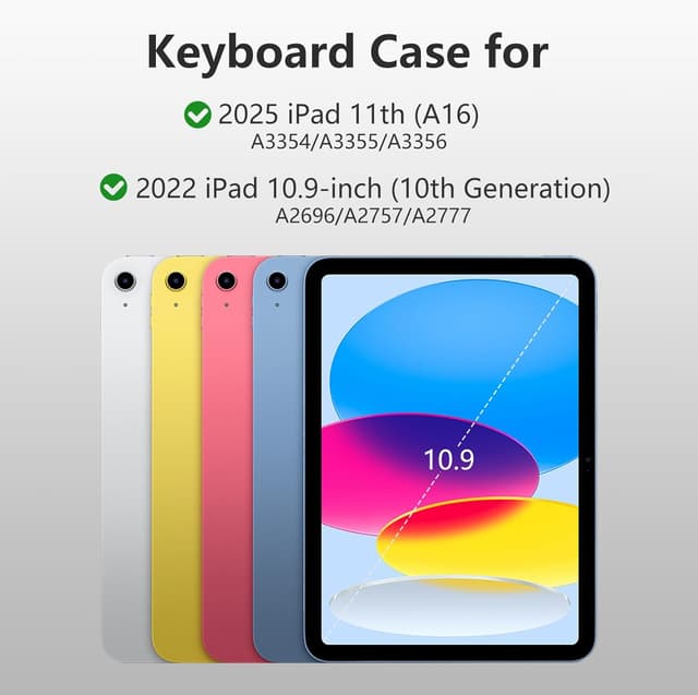 Thumbnail 1 de BQSS Keyboard Case for iPad A16 11th Gen
