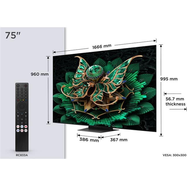 Detalle 2 de tcl-corporation QD-Mini LED 75" 75C7K UltraHD 4K Google TV