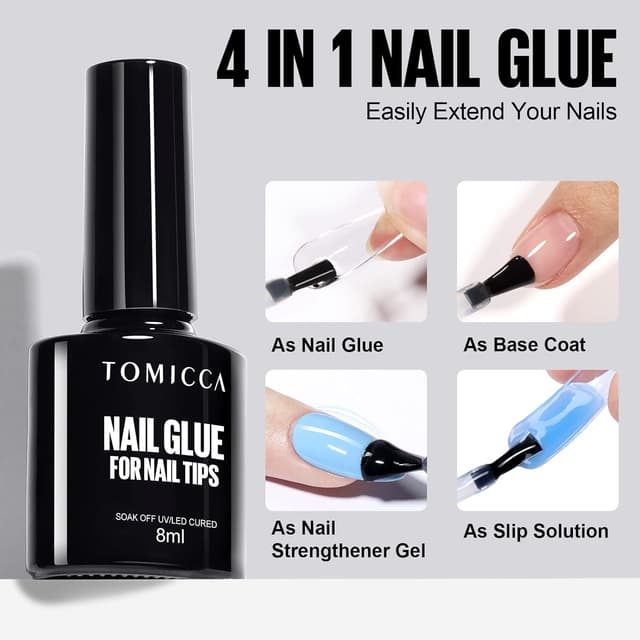 Detalle de TOMICCA Gel Nail Glue UV, 8 ml