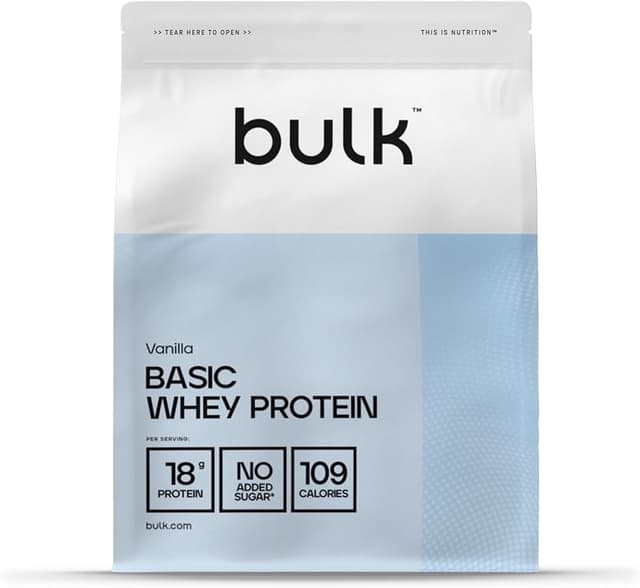 Imagen de Bulk Basic Proteína de Suero 2,5 kg — Vainilla 🍽️ en OfertitasTOP