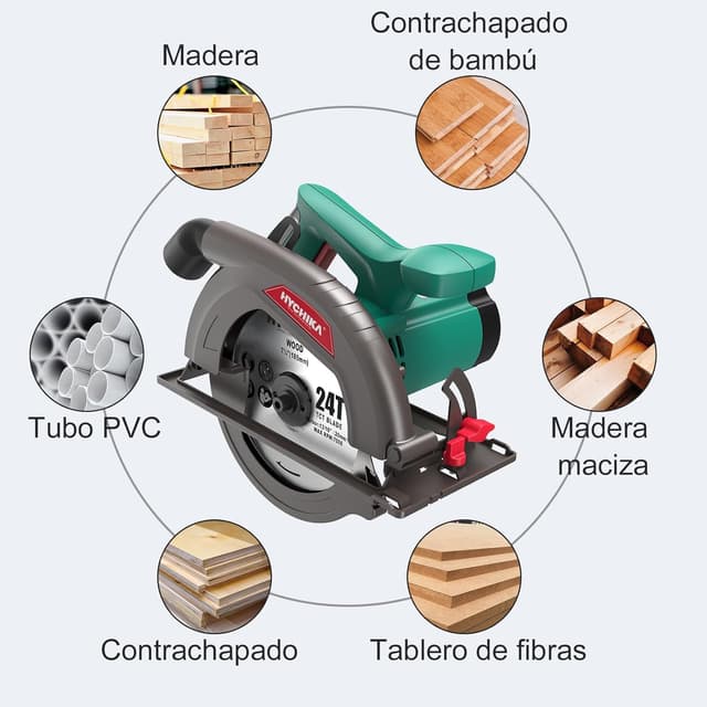Thumbnail 6 de HYCHIKA Sierra Circular 1300W 185mm