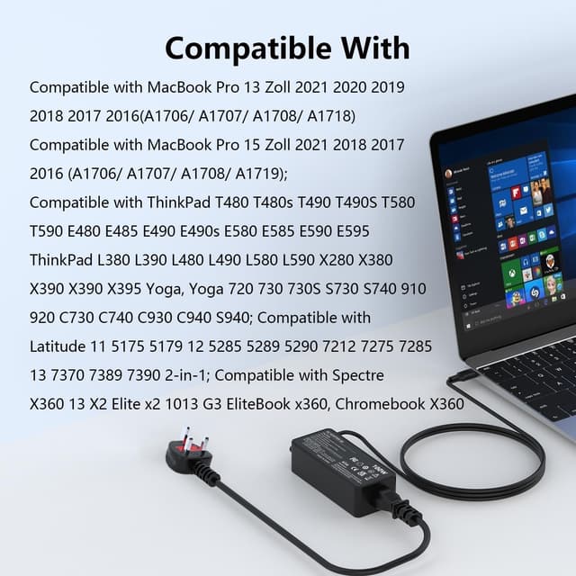 Detalle 2 de 100W USB‑C Laptop Charger – 100W Power Adapter