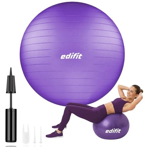 Imagen de EDIFIT Pelota 65 cm Violeta para pilates en OfertitasTOP