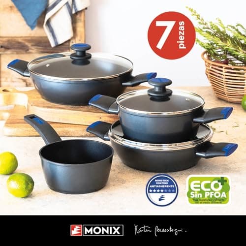 Detalle 2 de MONIX Martín Berasategui batería 7 piezas para inducción