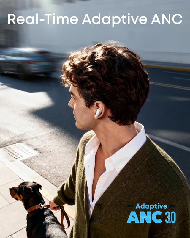 Detalle 2 de soundcore Liberty Buds by Anker (White) — half-in-ear earbuds with adaptive noise cancelling, translation and up to 30H