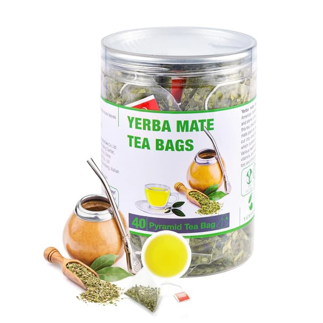 Detalle de Yerba Mate Tee (40 Teebeutel, 3 g pro Beutel) – ungeräuchert aus Argentinien, zuckerfrei