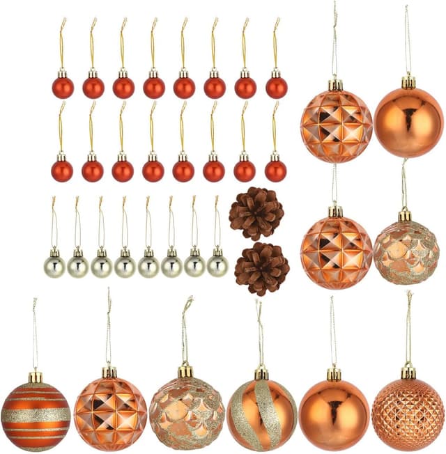 Detalle de Healifty Weihnachtskugeln 42er Set mit Band