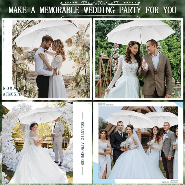 Thumbnail 6 de Profasion 8-Pack Wedding Umbrella set, Windproof ☂