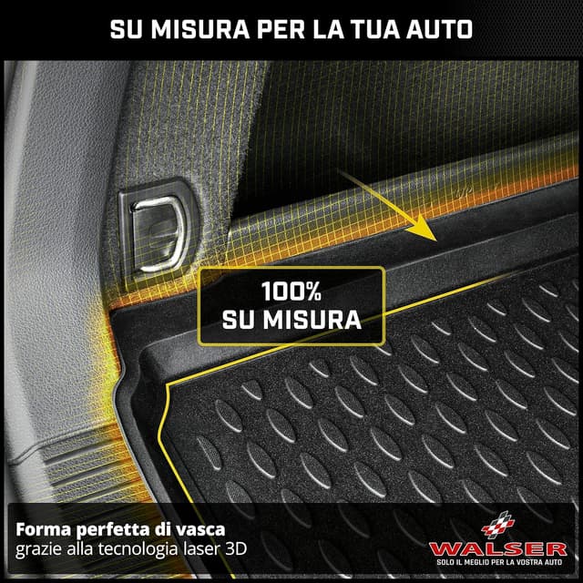 Detalle de Walser vasca baule XTR su misura per Dacia Duster Prima generazione (trazione anteriore) 2010-2018