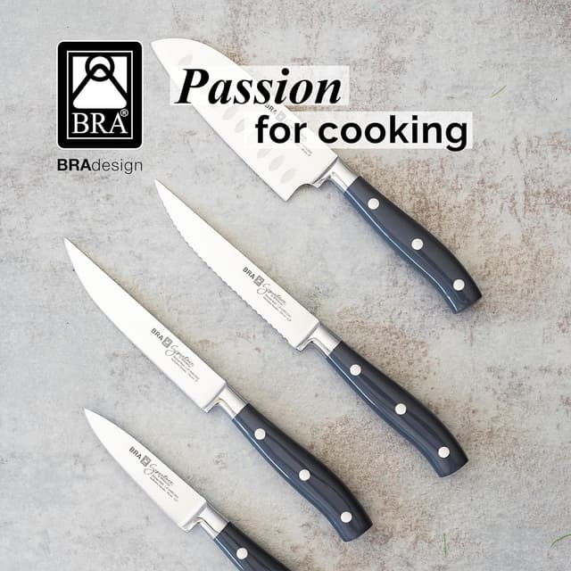 Thumbnail 5 de BRA Signature Santoku 180 mm Acero forjado, ABS mango 🔪