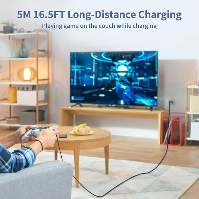 Thumbnail 4 de Samsung Galaxy S10/Note 10 USB-C Ladekabel 5m 3.1A