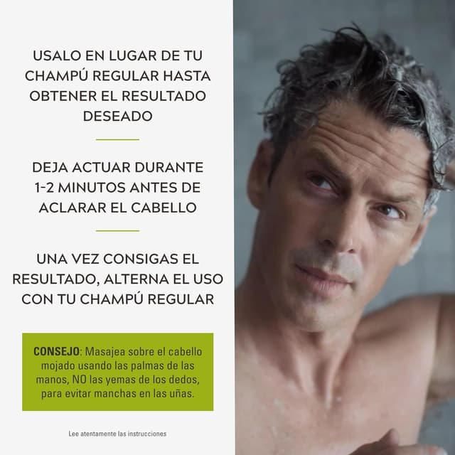 Detalle de Just for men Control GX 118ml champú reductor de canas