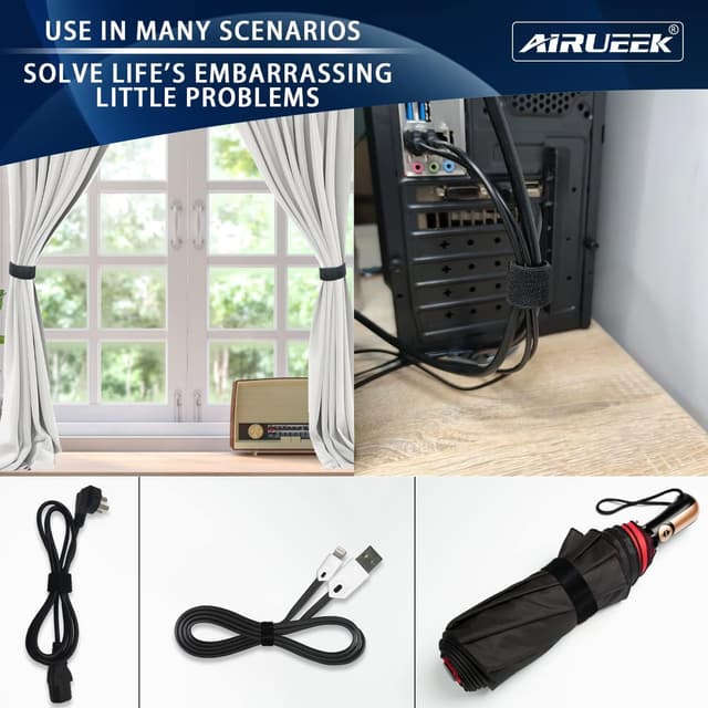 Thumbnail 5 de Klettband Selbstklebend 10 m Kabelbinder 🔌