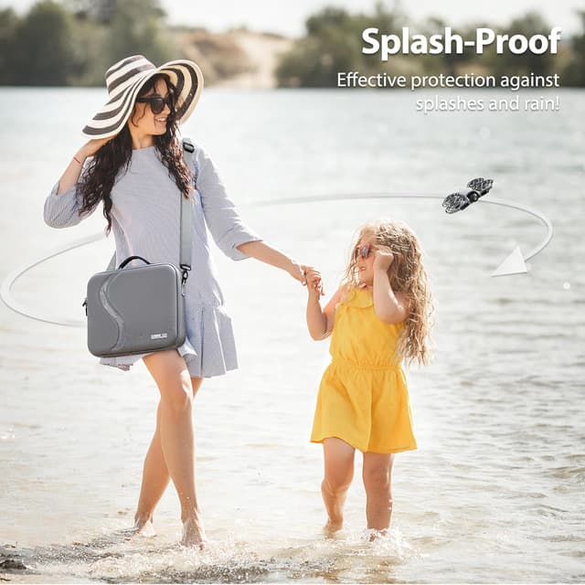 Detalle de STARTRC Neo 2 Tragetasche aus PU für DJI Neo 2 Fly More Combo Zubehör