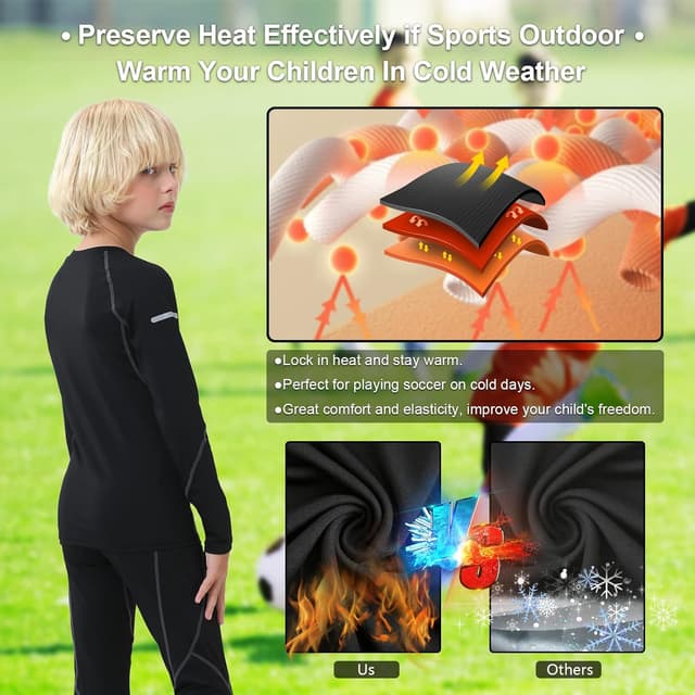 Thumbnail 3 de Leeboom Intimo termico bambini traspirante per sport