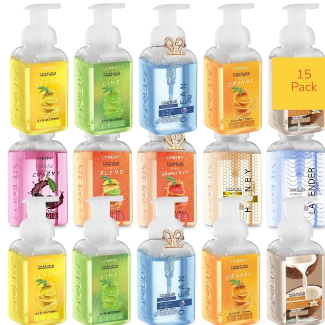 Thumbnail 6 de Lovery Foaming Hand Soap 10 Pack (Aloe + Essential Oils) — Alcohol-Free Citrus Blend, Lemon, Orange, Lime & More