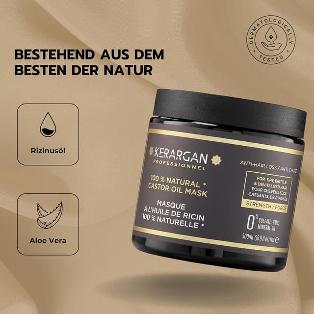 Detalle de KERARGAN Haarmaske gegen Haarausfall mit 500 ml