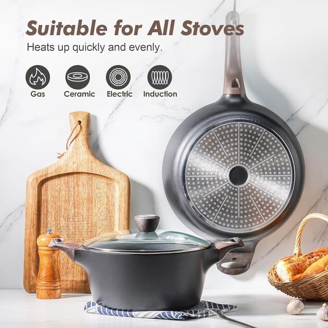 Detalle 2 de SENSARTE 26-Piece Nonstick Cookware Set