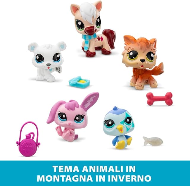 Detalle de BANDAI Littlest Pet Shop Pack de 5 Winter Besties
