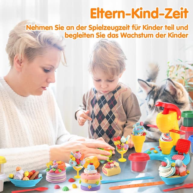 Thumbnail 5 de PLAY Eis Knete Set Eismaschine 8 Dosen