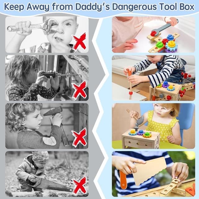 Thumbnail 3 de AiTuiTui Attrezzi in Legno 29 pezzi