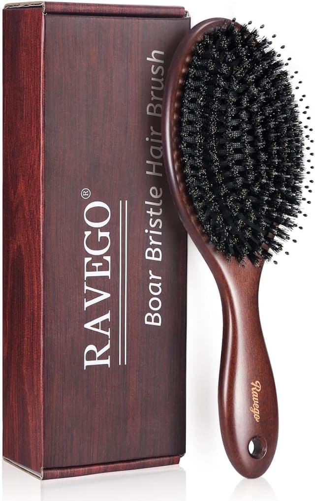 Detalle de RAVEGO brosse cheveux en poils de sanglier