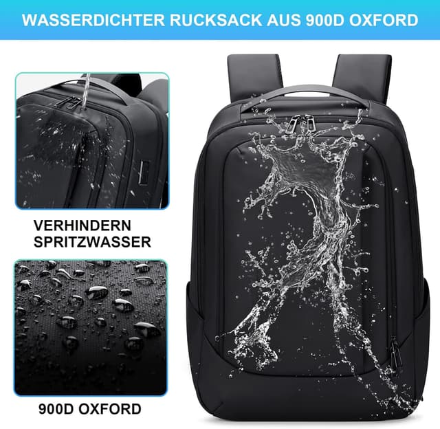 Thumbnail 4 de FENRUIEN Erweiterbarer Laptop Rucksack 38L 15,6 Zoll
