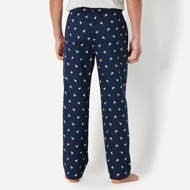 Detalle de Amazon Essentials Herren-Pyjama-Hose aus Baumwoll-Stretch-Popeline mit OEKO-TEX-Zertifizierung