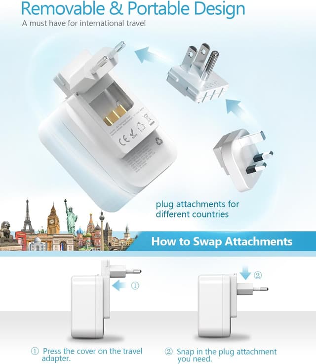 Thumbnail 3 de JSVER Adattatore da Viaggio 3680W 🔌