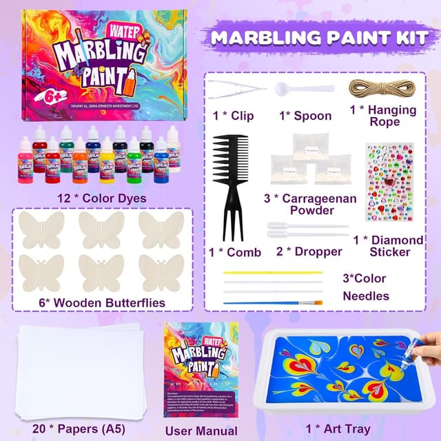 Thumbnail 5 de Lovchil Water Marbling Paint Kit for Kids 🎨
