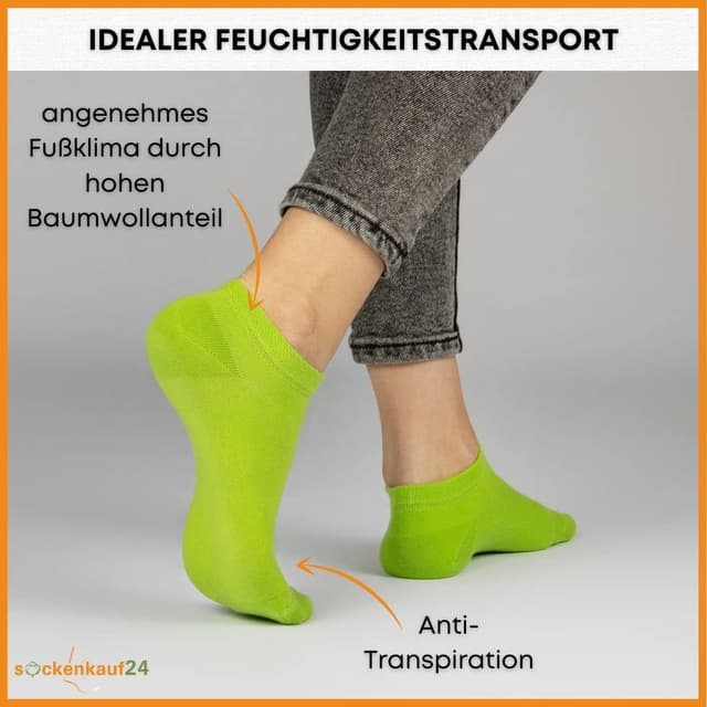 Detalle 1 de Premium Sneaker Socken 10 Paar für Komfort