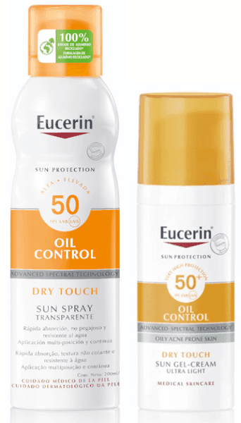 Imagen de Eucerin Sun Spray SPF50+ y Gel-Crema Oil Control SPF50+ ☀ en OfertitasTOP