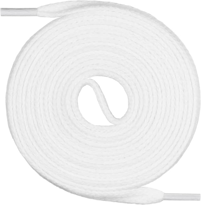 Detalle de Mount Swiss flache Schnürsenkel aus Baumwolle (7 mm) – 12 Farben & 18 Längen für Sneaker & Arbeitsschuhe