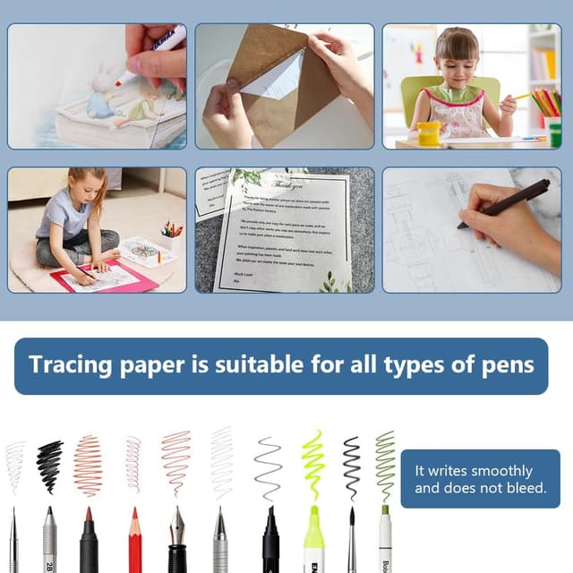 Thumbnail 3 de APXEL 50 Sheets Tracing Paper