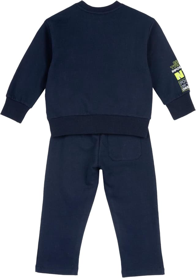Detalle de Tuta Bambino Chicco con felpa e pantaloni lunghi in tessuto felpato