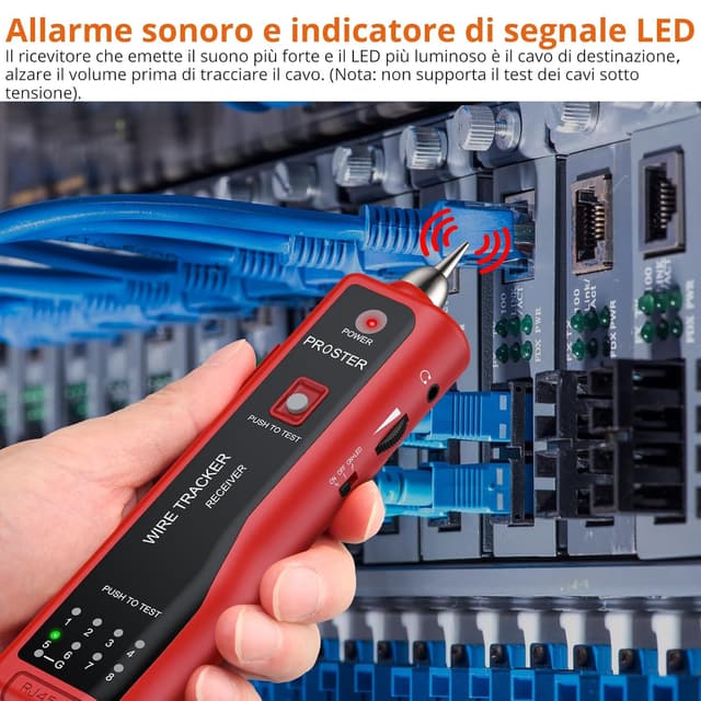 Thumbnail 3 de Proster Tester Cavo RJ45 RJ11 1 kit 📡